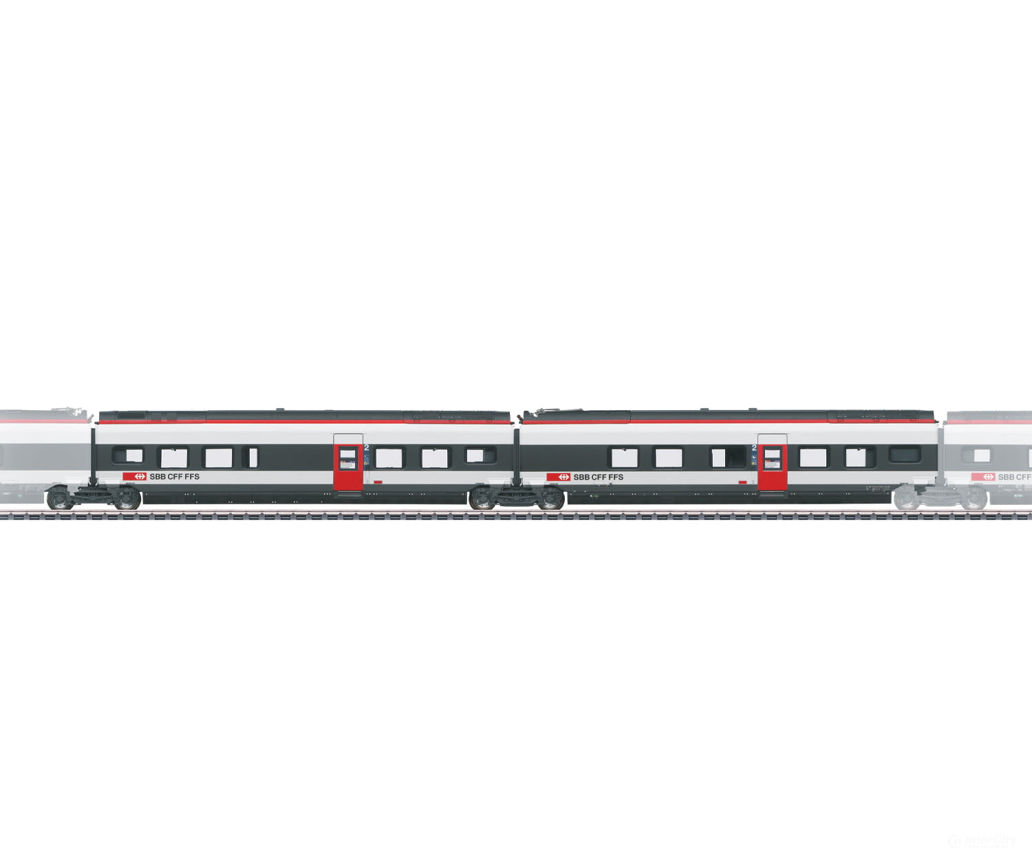 Marklin 43451 HO SBB-CFF-FFS Add-On Car Set 1 for the Class RABe 501 022 Giruno European Locomotives
