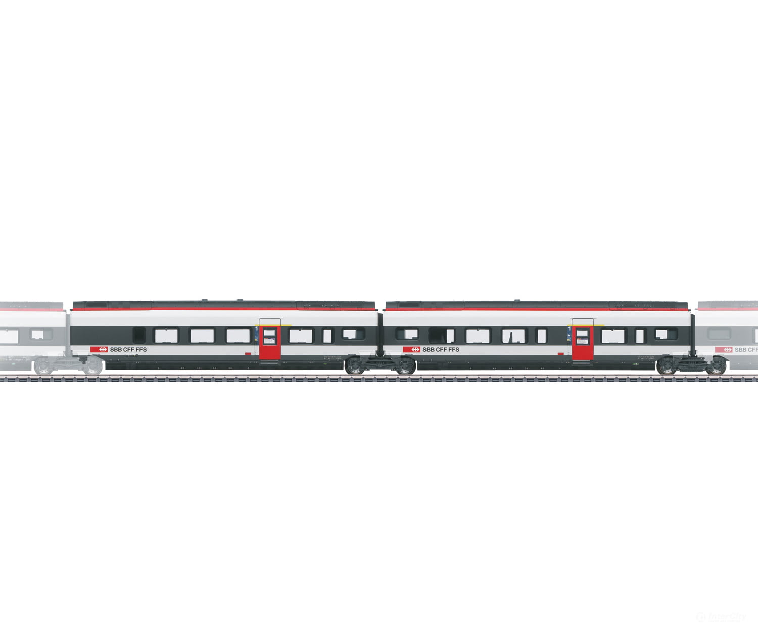Marklin 43453 HO SBB-CFF-FFS Add-On Car Set 3 for the Class RABe 501 022 Giruno European Locomotives