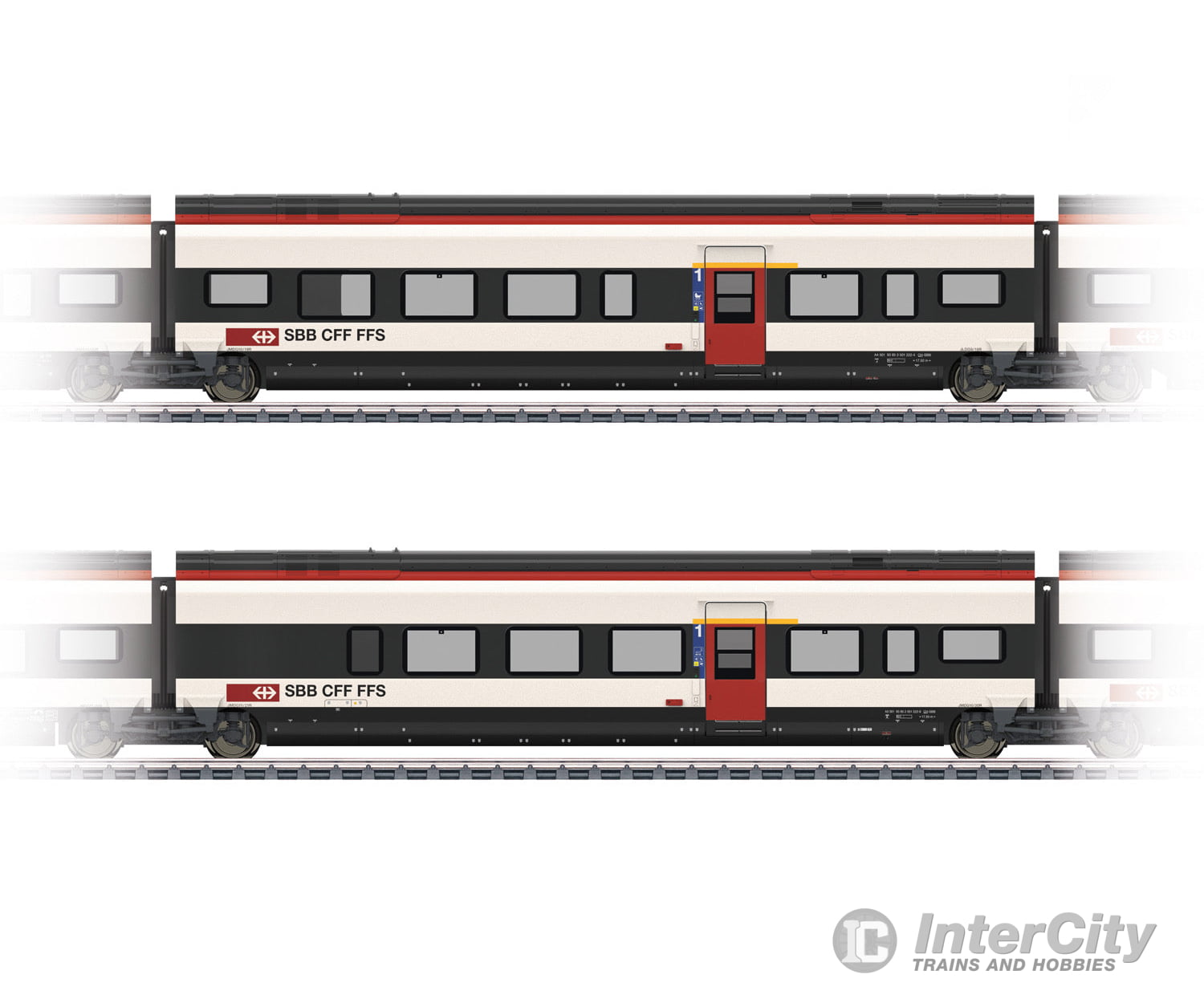 Marklin 43463 SBB-CFF-FFS Add-On Car Set 3 for the Class RABe 501 Giruno - Default Title (IC-MARK-43463)