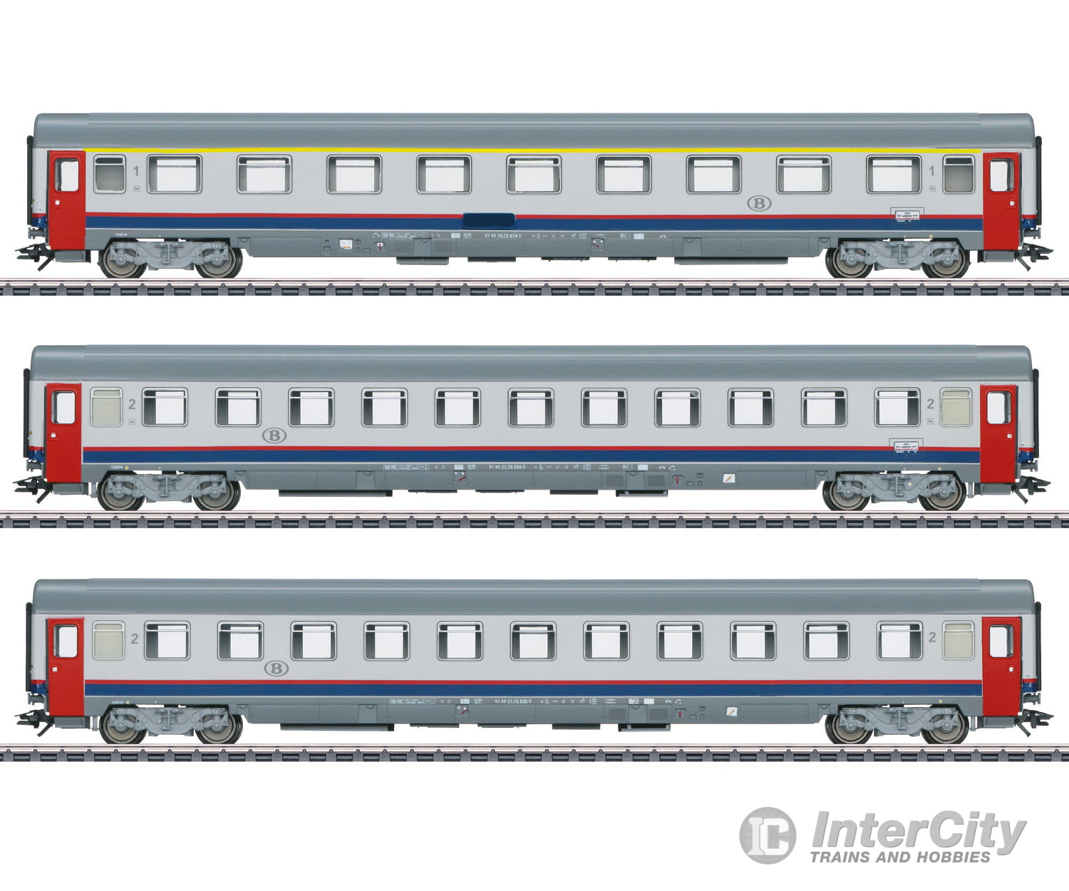 Marklin 43523 SNCB "EC 90 Vauban" Express Train Passenger Car Set - Default Title (IC-MARK-43523)