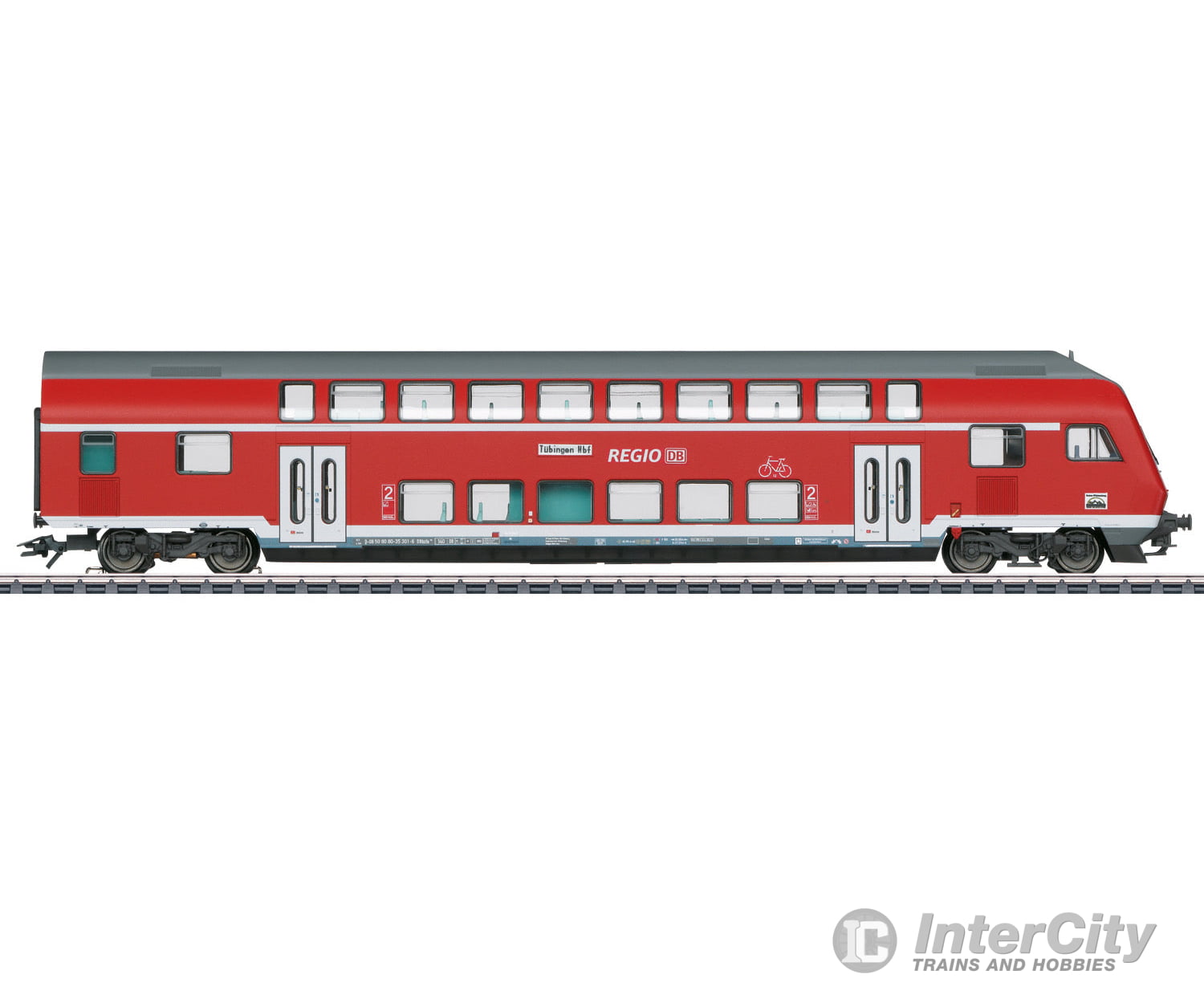 Marklin 43569 DB AG Bi-Level Cab Control Car, 2nd Class - Default Title (IC-MARK-43569)
