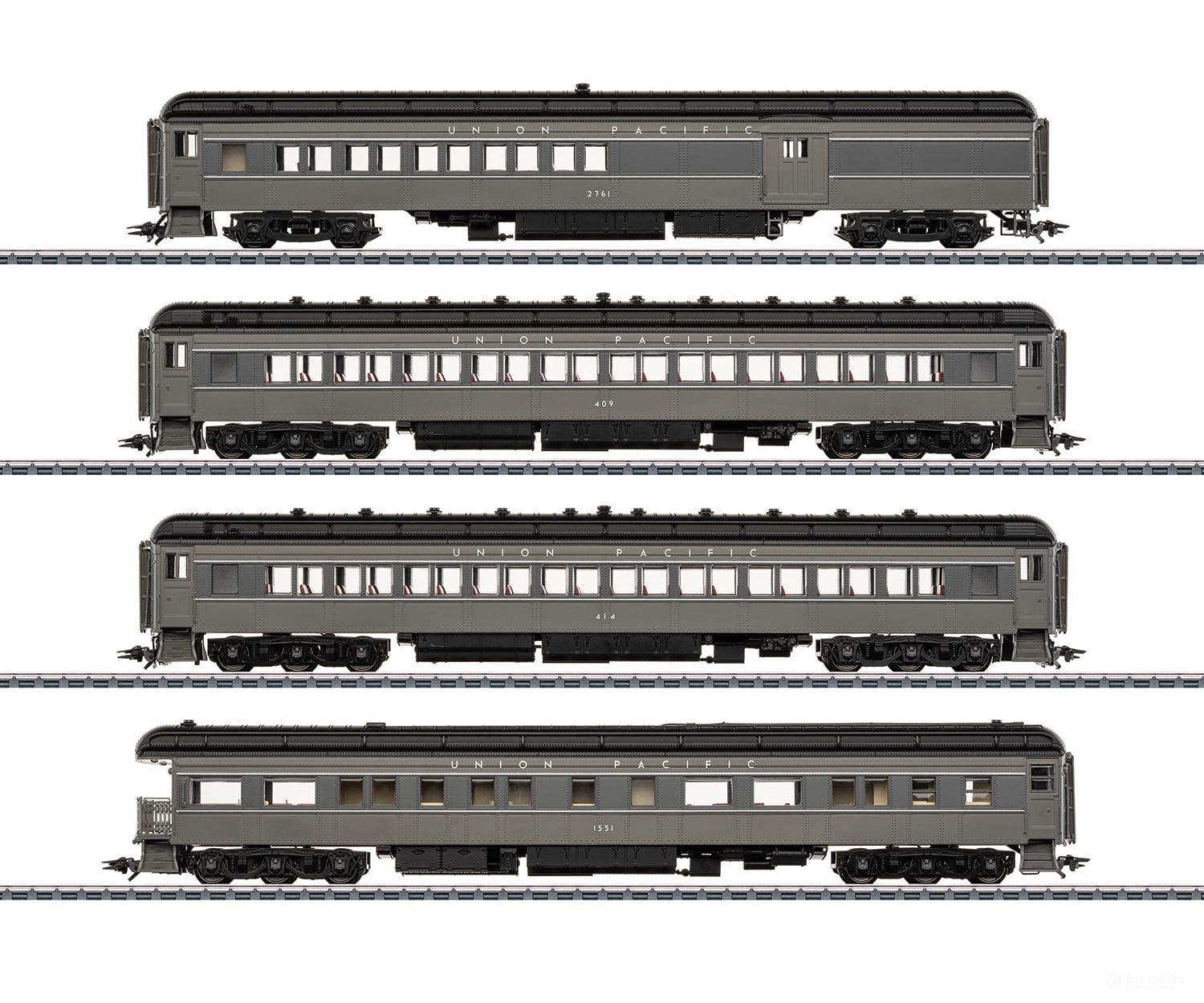 Marklin 43629 HO US Heavyweight Passenger Car Set MFX Digital (MHI Exclusive Item) - Passenger Cars