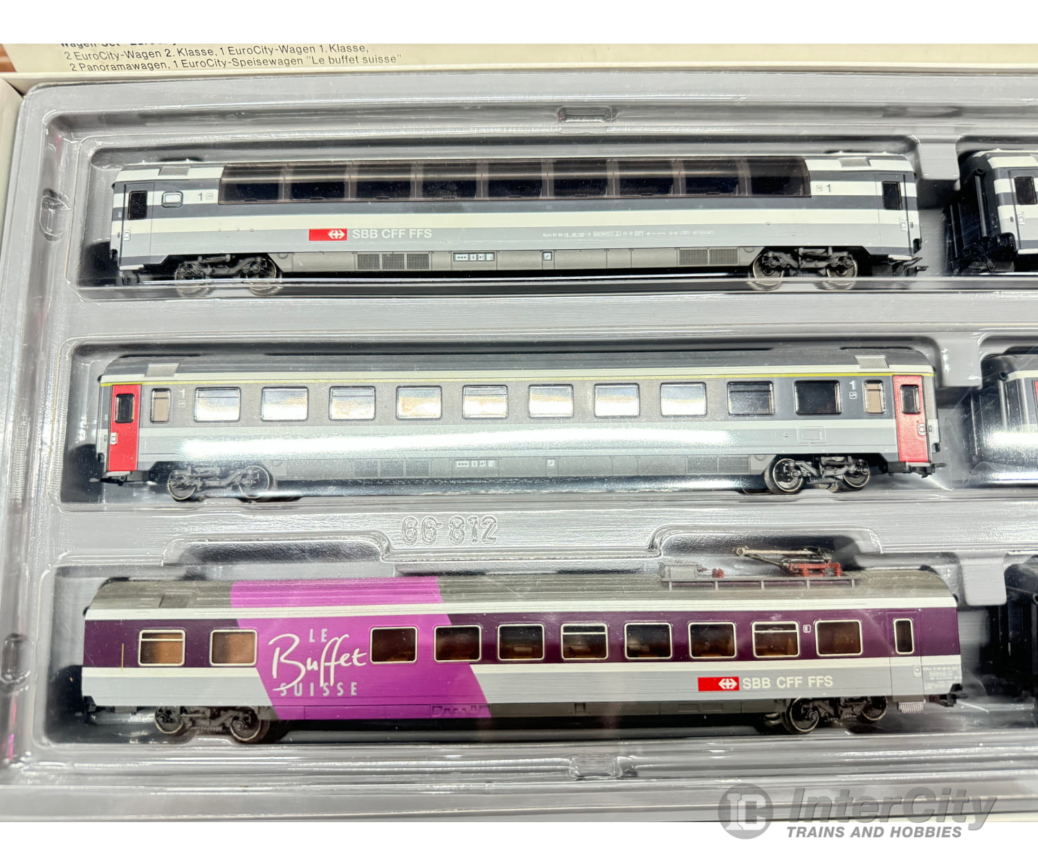 Marklin 4367 Ho 6 Wagon Set Eurocity Sbb European Passenger Cars