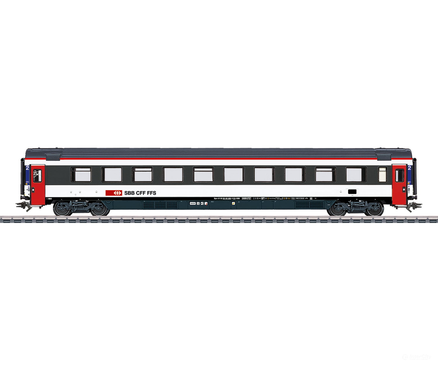 Marklin 43674 HO SBB-CFF-FFS EuroCity Express Train Passenger Car European Passenger Cars