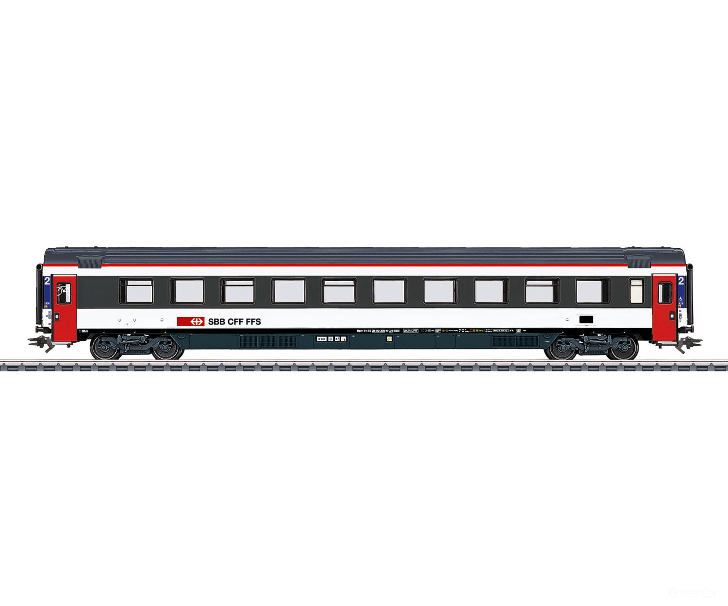 Marklin 43675 HO SBB-CFF-FFS EuroCity Express Train Passenger Car European Passenger Cars