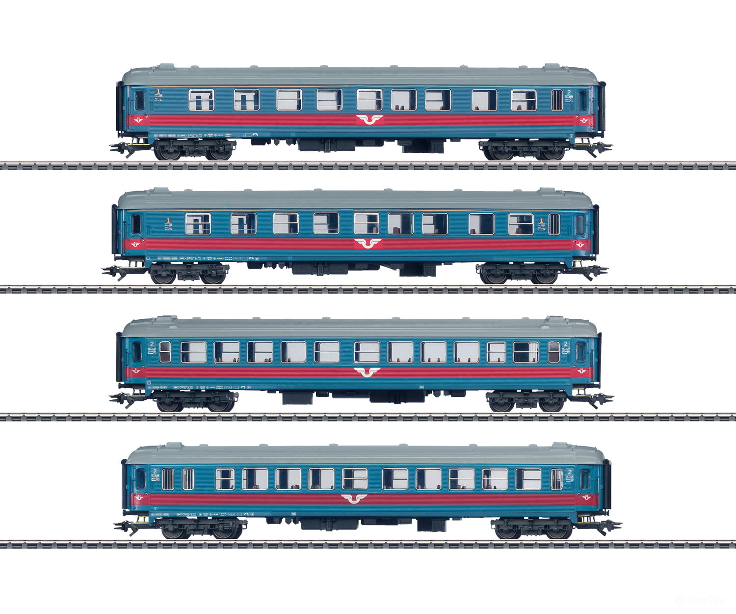 Marklin 43789 Ho Sj Express Train Car Set European Passenger Cars