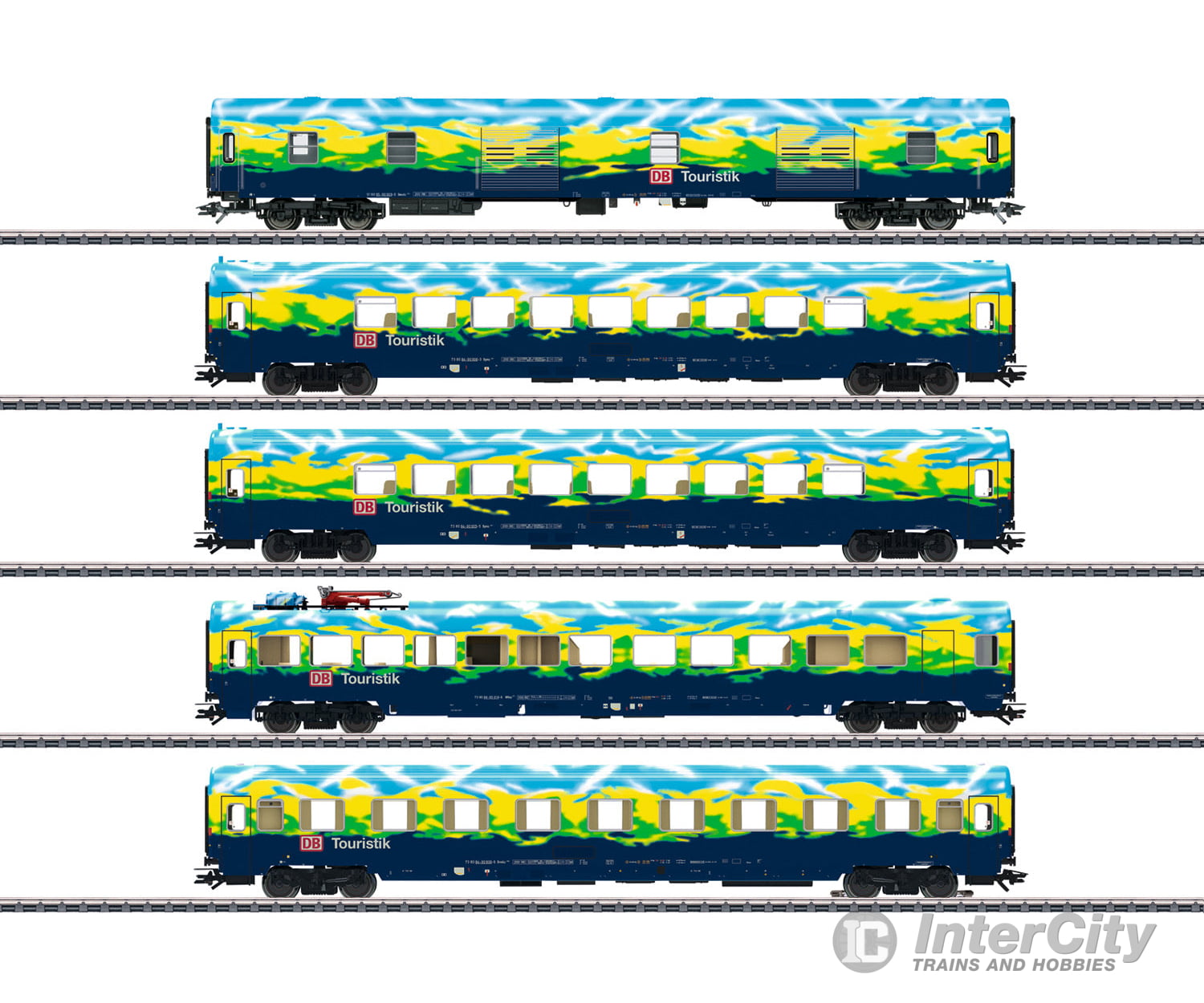 Marklin 43879 DB AG "Touristikzug" Passenger Car Set - Default Title (IC-MARK-43879)