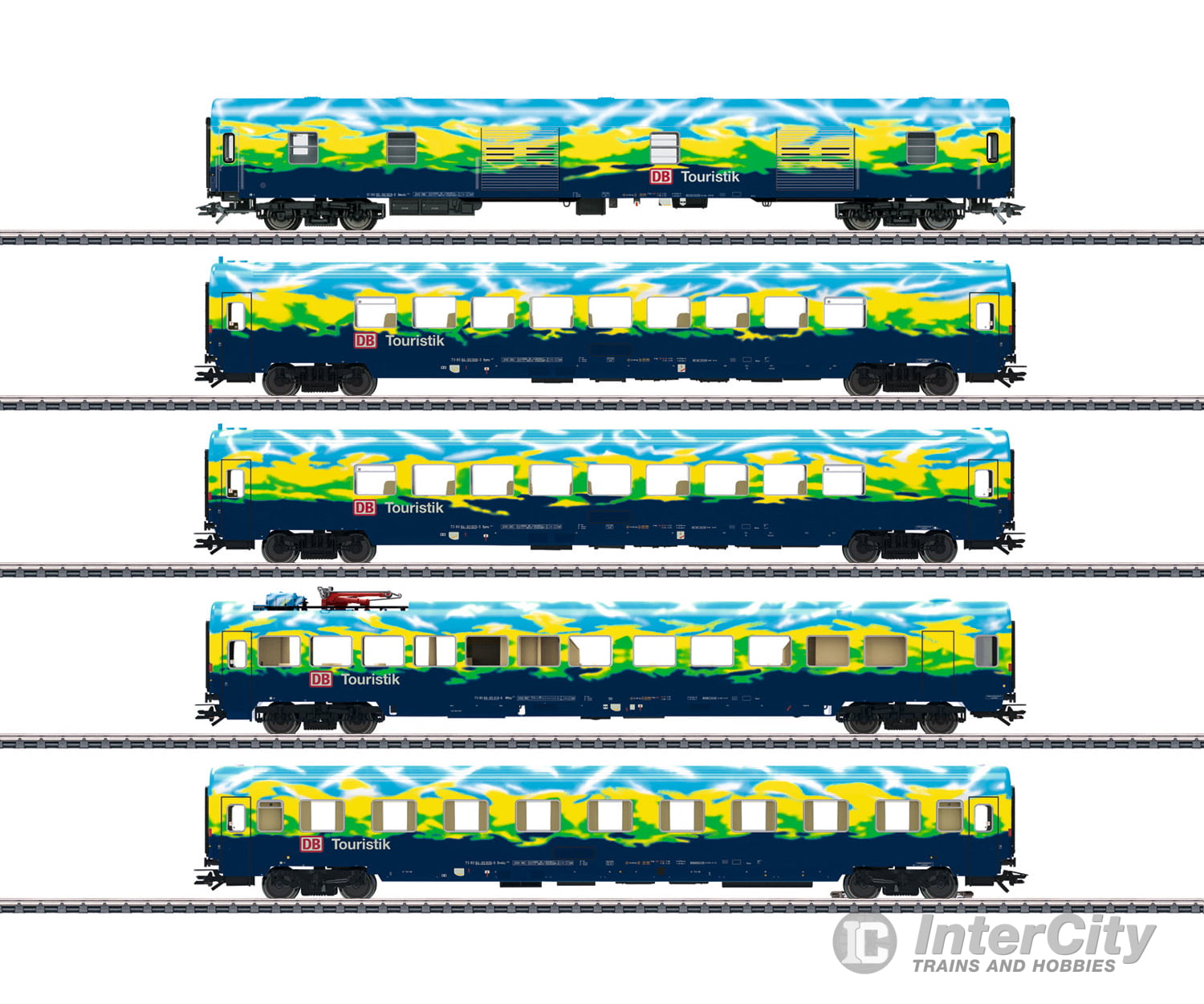 Marklin 43879 DB AG "Touristikzug" Passenger Car Set - Default Title (IC-MARK-43879)