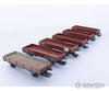 Marklin 4423 Ho Db Lot Of 6 Low Side Flat Cars - One W. Ballast 464637 European Freight Cars