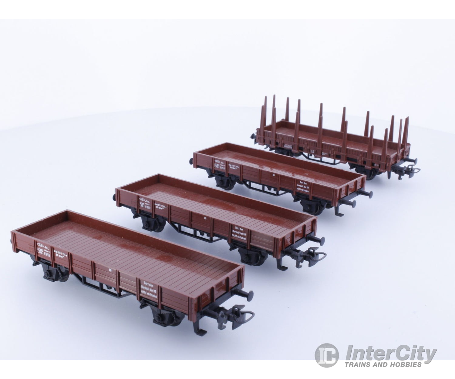 Marklin 4423 X 3/44592 1 Ho Db Lot Of Four Freight Cars. 3 And 44592 European Freight Cars