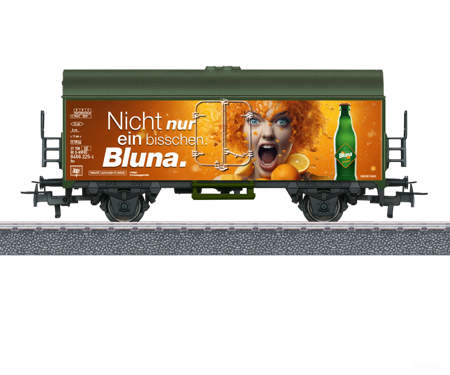 Marklin 44254 HO Märklin Start up - ’Bluna’ Refrigerator Car European Freight Cars