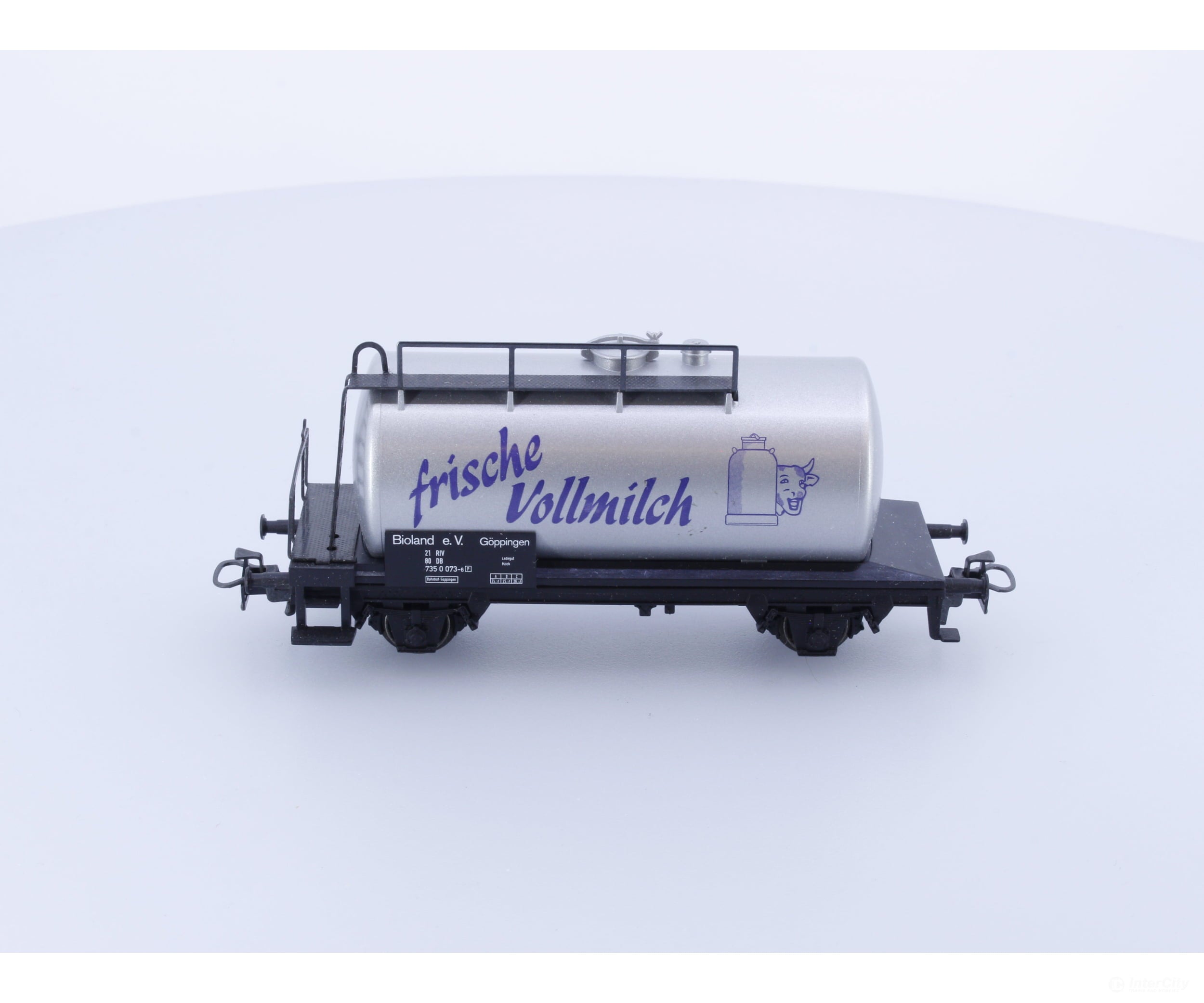 Marklin 4448 Ho Db Frische Vollmilch Milk Transport Tank Car 735 0 073-6 European Freight Cars