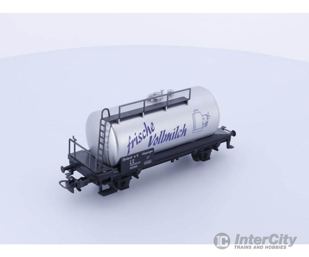 Marklin 4448 Ho Db Frische Vollmilch Milk Transport Tank Car 735 0 073-6 European Freight Cars