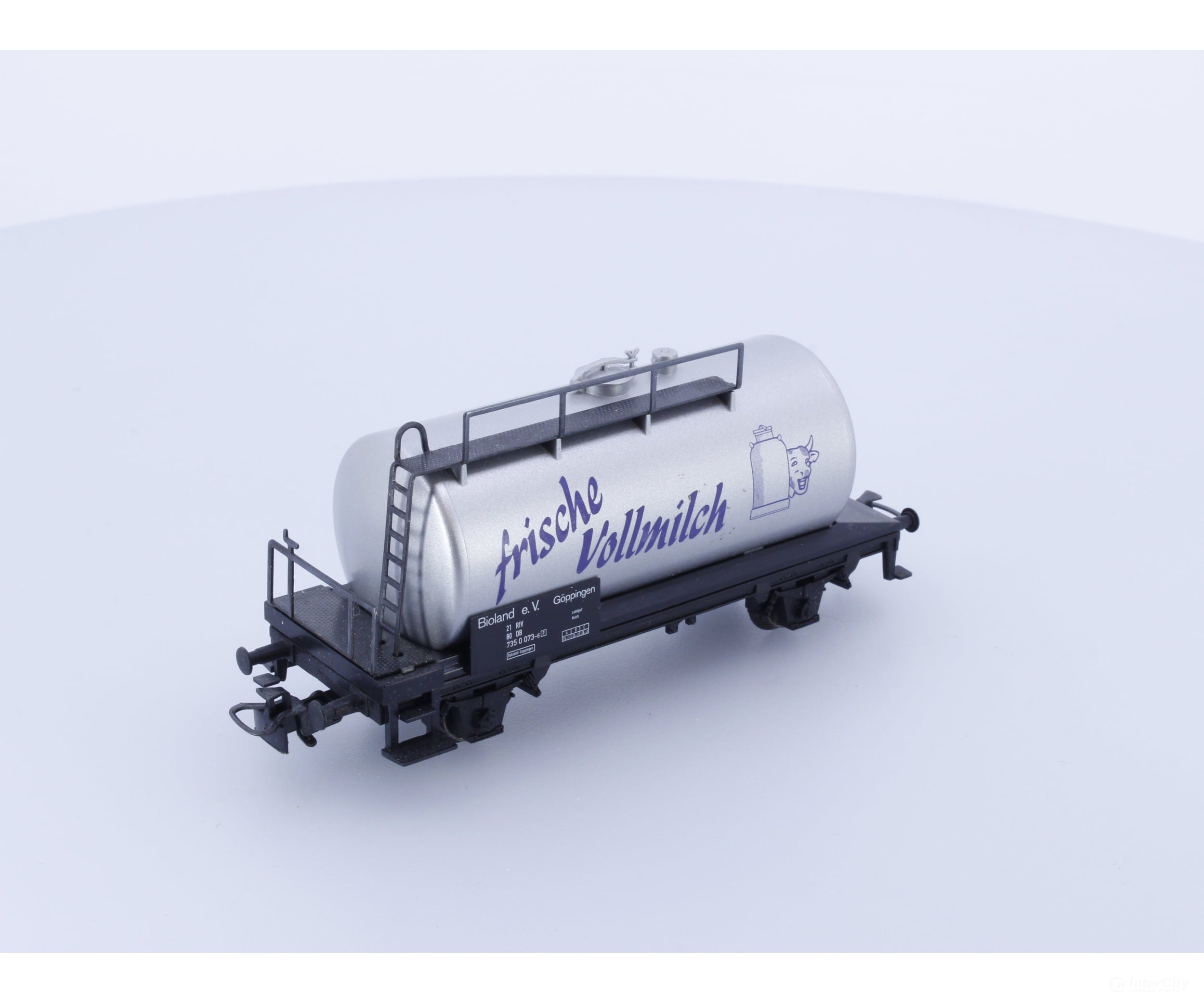 Marklin 4448 Ho Db Frische Vollmilch Milk Transport Tank Car 735 0 073-6 European Freight Cars