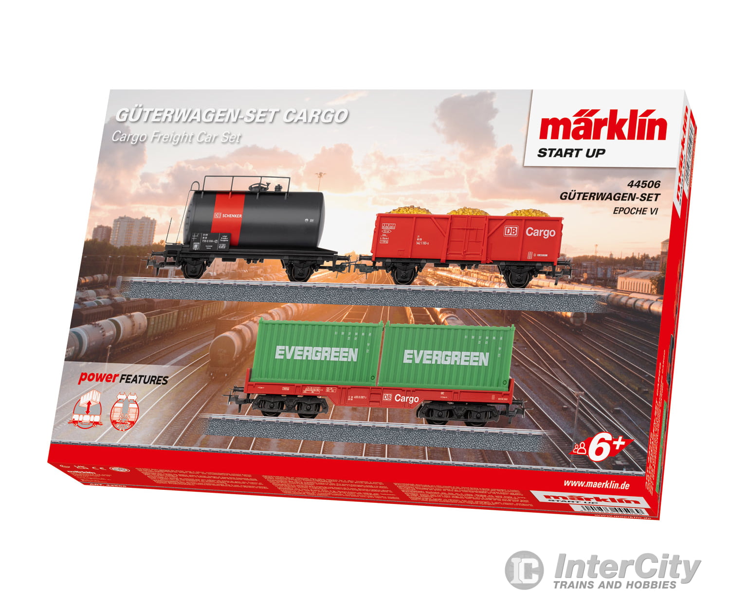 Marklin 44506 HO DB AG Märklin Start up - Cargo Freight Car Set Era VI European Freight Cars