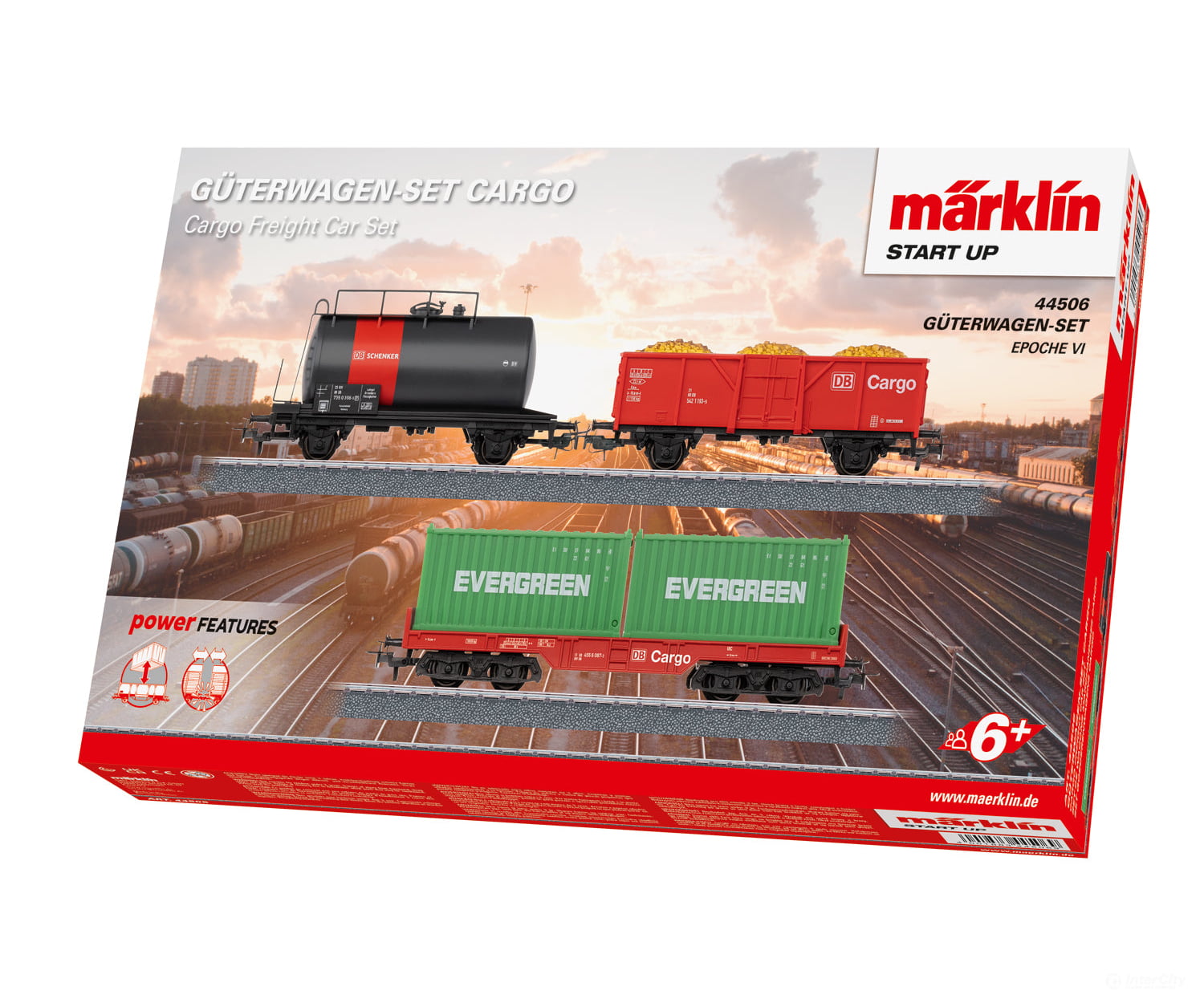Marklin 44506 HO DB AG Märklin Start up - Cargo Freight Car Set Era VI European Freight Cars