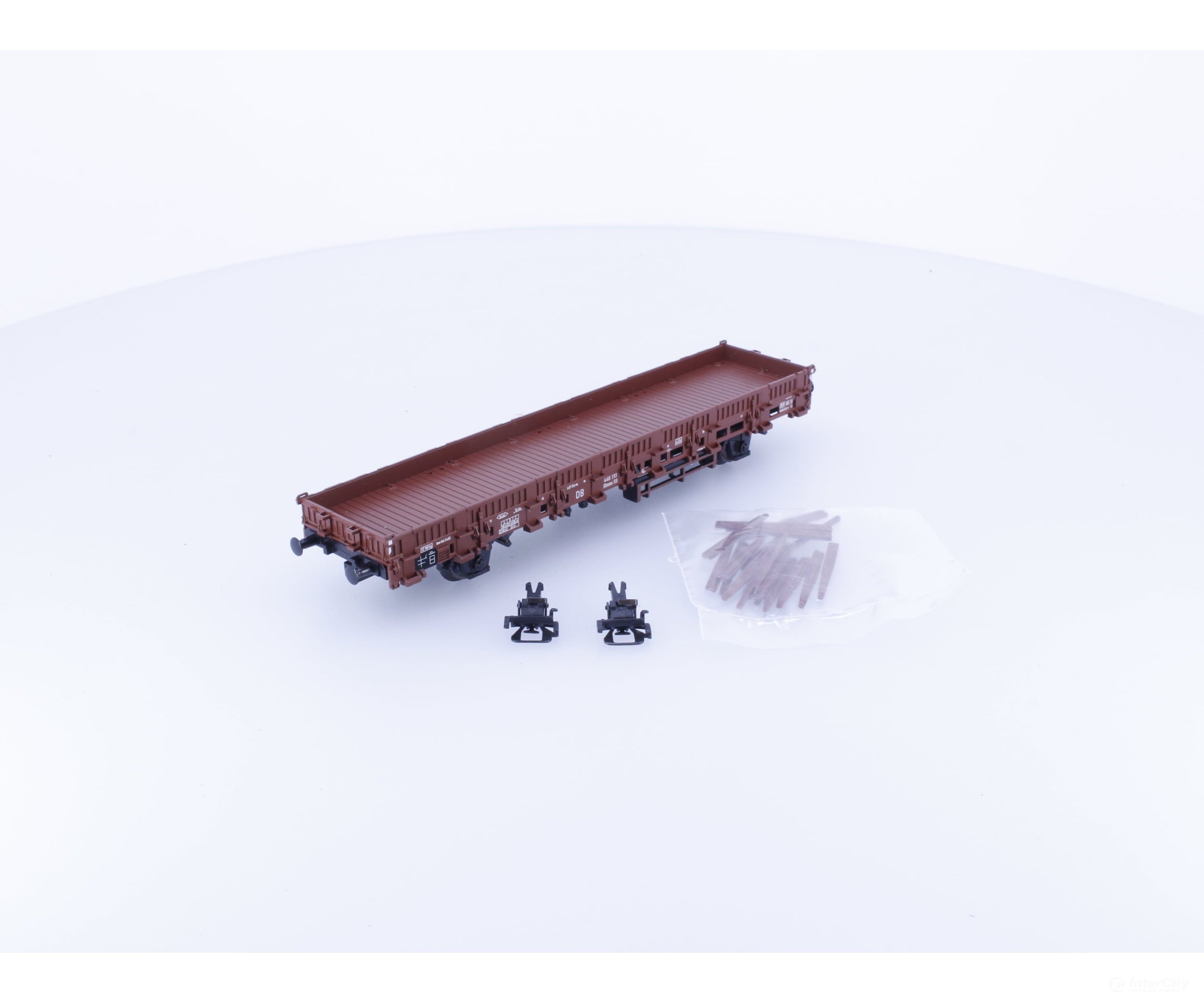 Marklin 446191 HO DB Low Side Flat Car #3 with Stakes 446191 European Freight Cars