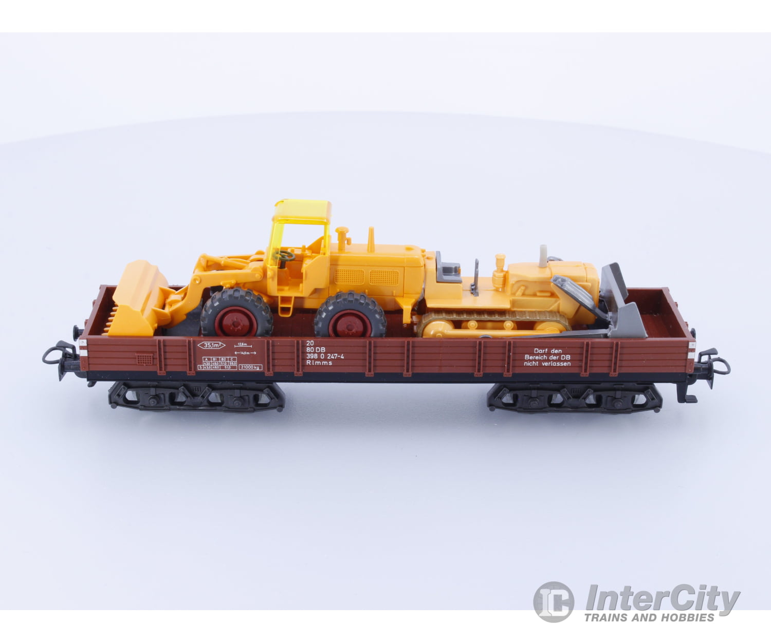 Marklin 4474 Ho Db Gondola With Bulldozer 398 0 247-4 European Freight Cars