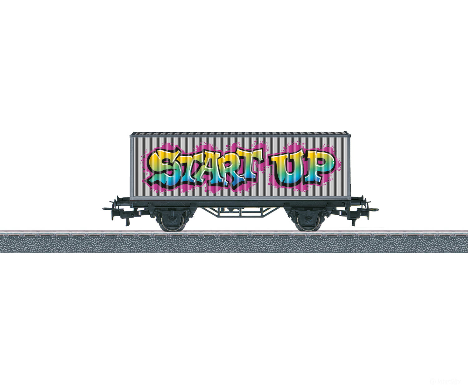 Marklin 44831 Ho Märklin Start Up - Graffiti Container Transport Car European Freight Cars