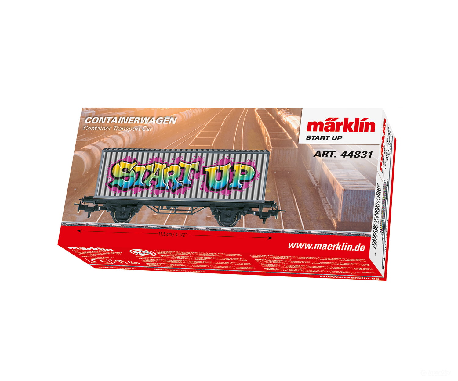 Marklin 44831 Ho Märklin Start Up - Graffiti Container Transport Car European Freight Cars