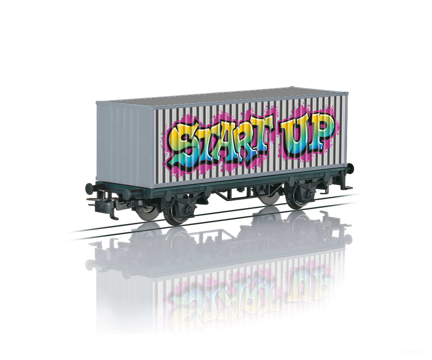 Marklin 44831 Ho Märklin Start Up - Graffiti Container Transport Car European Freight Cars