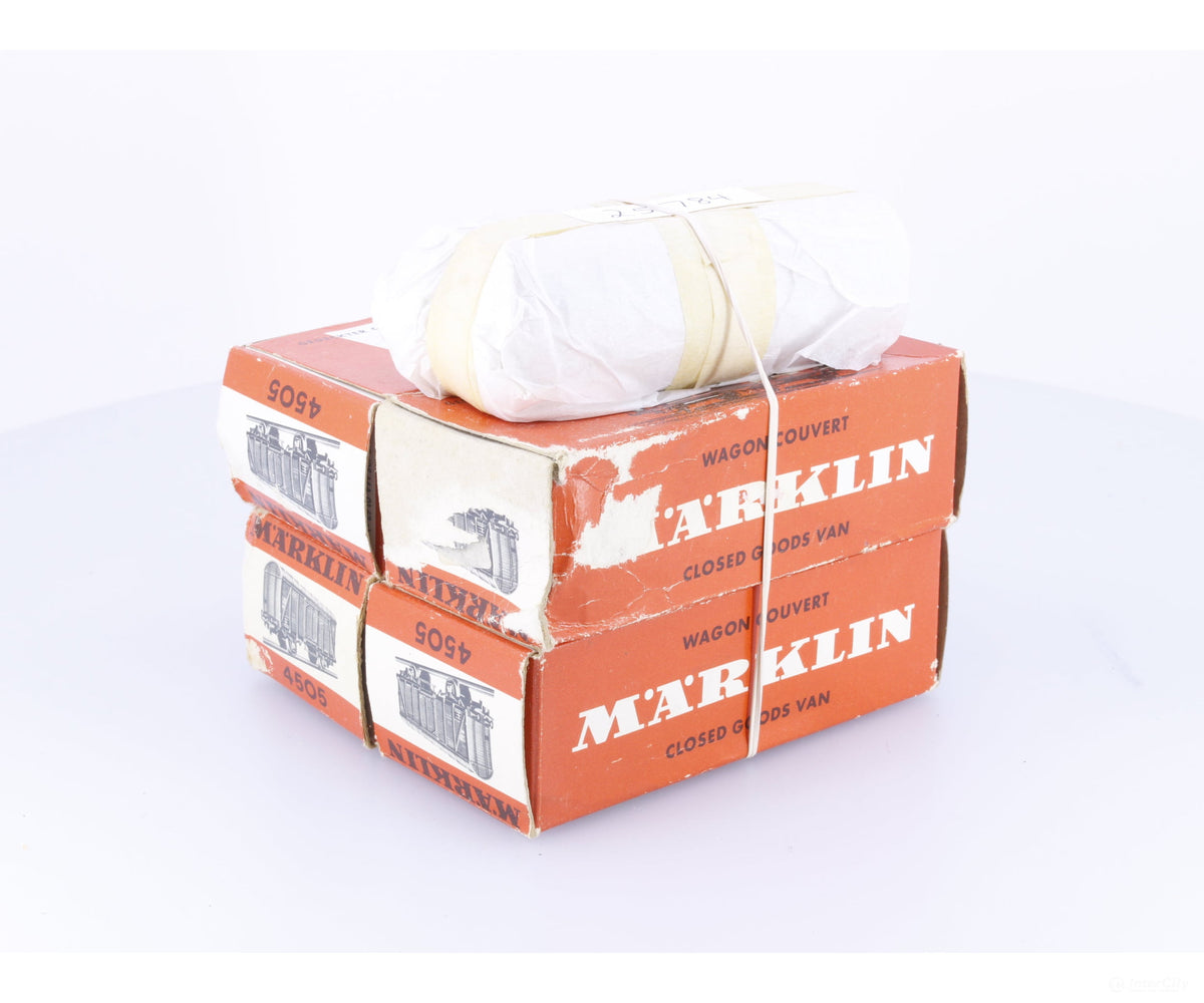 Marklin 4505 HO DB 5 x Closed Goods Wagon - European Freight Cars