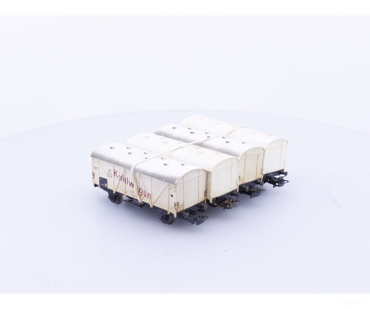 Marklin 4508 HO DB 4 x Refrigerator Car - European Freight Cars