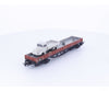 Marklin 4515 HO DB Flat car with Truck Load. 1 Truck Missing - European Freight Cars