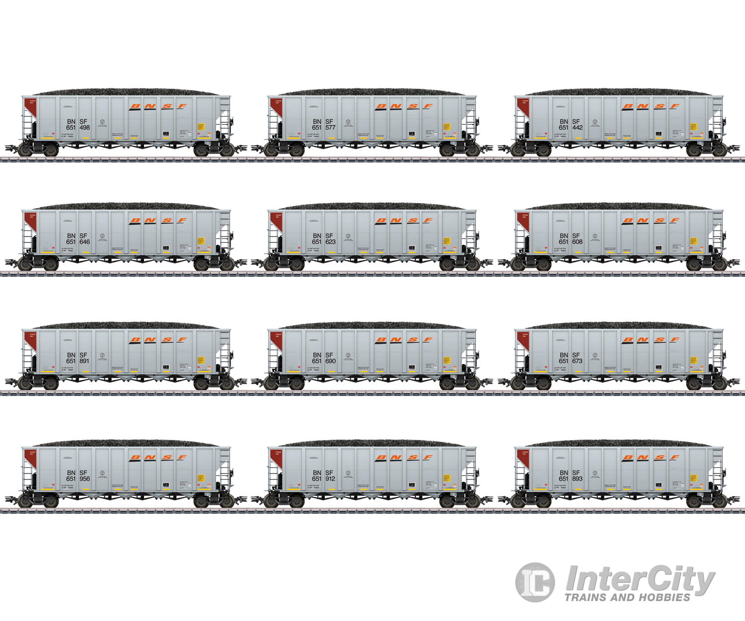 Marklin 45666 Ho Bnsf Hopper Car Set Freight Cars