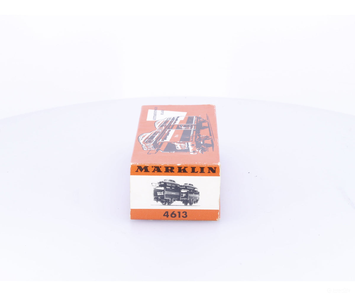 Marklin 4613 HO DB Metal Auto Carrier with 4 Cars 315/4 - European Freight Cars