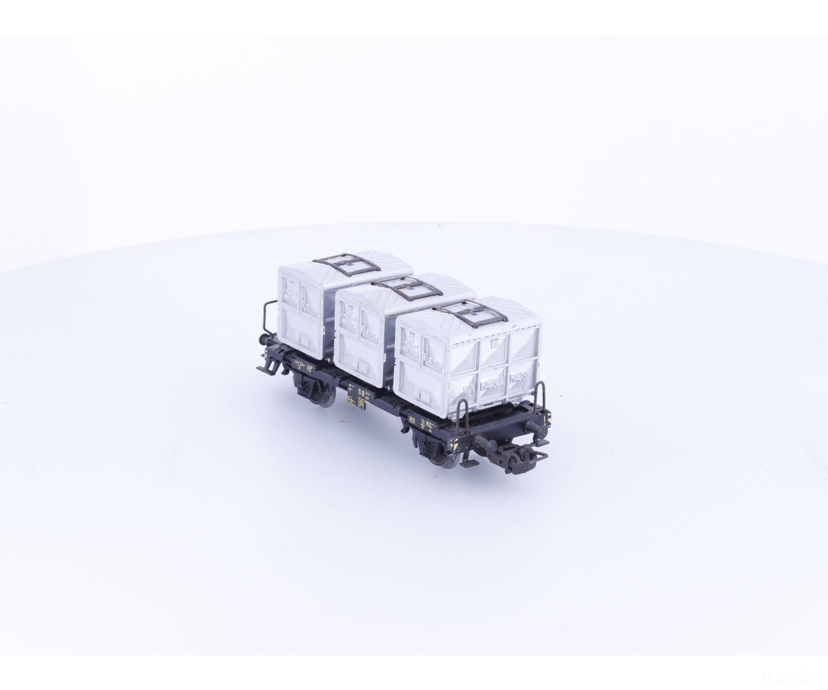 Marklin 4614 HO DB Container Wagon - European Freight Cars
