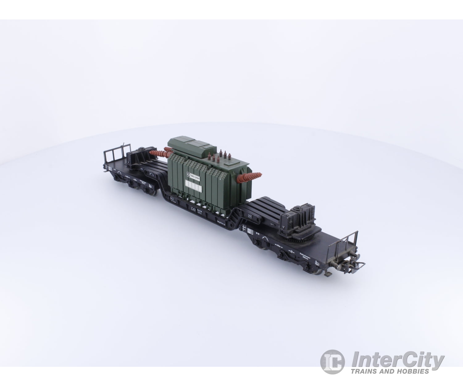 Marklin 4617 HO DB Center Depressed Flat Car with Transformer Load 8069 European Freight Cars