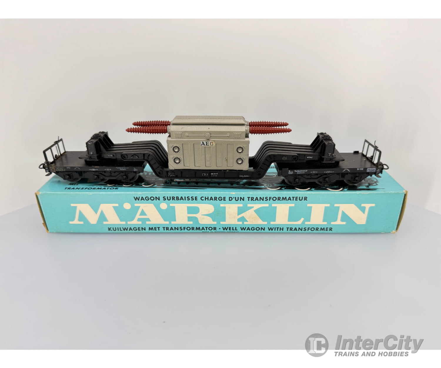 Marklin 4617 Ho Db Well Wagon With Transformer 980896 European Freight Cars