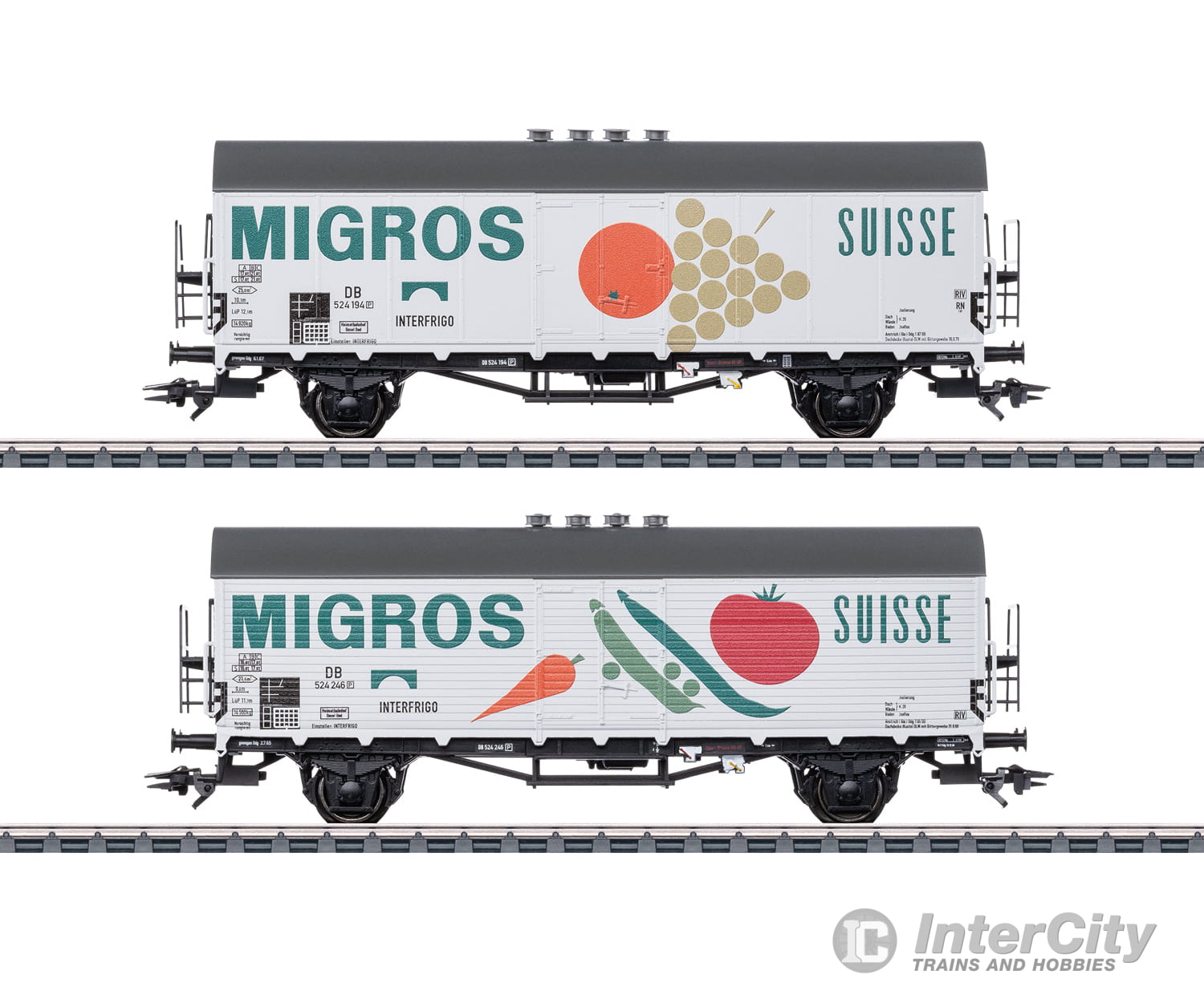Marklin 46173 HO DB Refrigerator Car Set European Passenger Cars