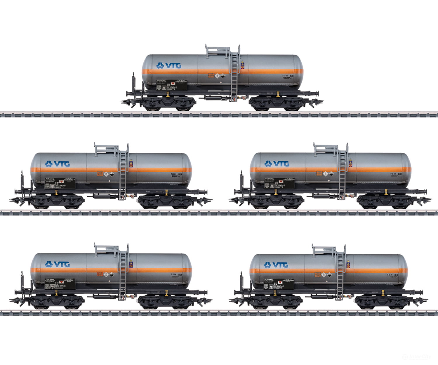 Marklin 46465 HO VTG Chlorine Gas Tank Car Set (MHI Exclusive Item) European Freight Cars