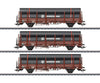 Marklin 46563 HO DB Stake Car Set 1 Loaded with Steel Pipes (MHI Exclusive Item) - European Freight Cars