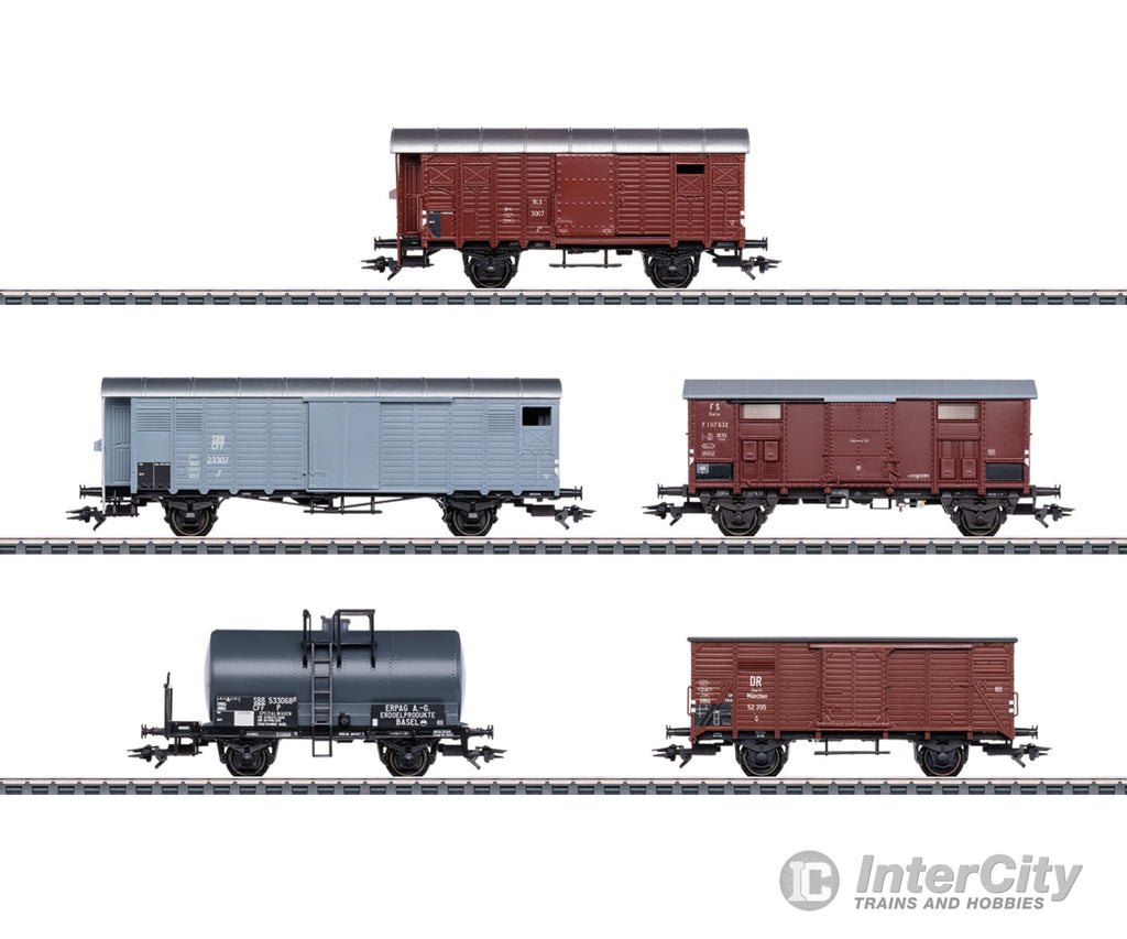 Marklin 46575 Ho Freight Car Set For The Class Ae 6/8 European Cars