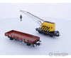 Marklin 4671 Ho Db Yellow Crane Car With Brown Low Side Flat 6804 (#1) European Freight Cars