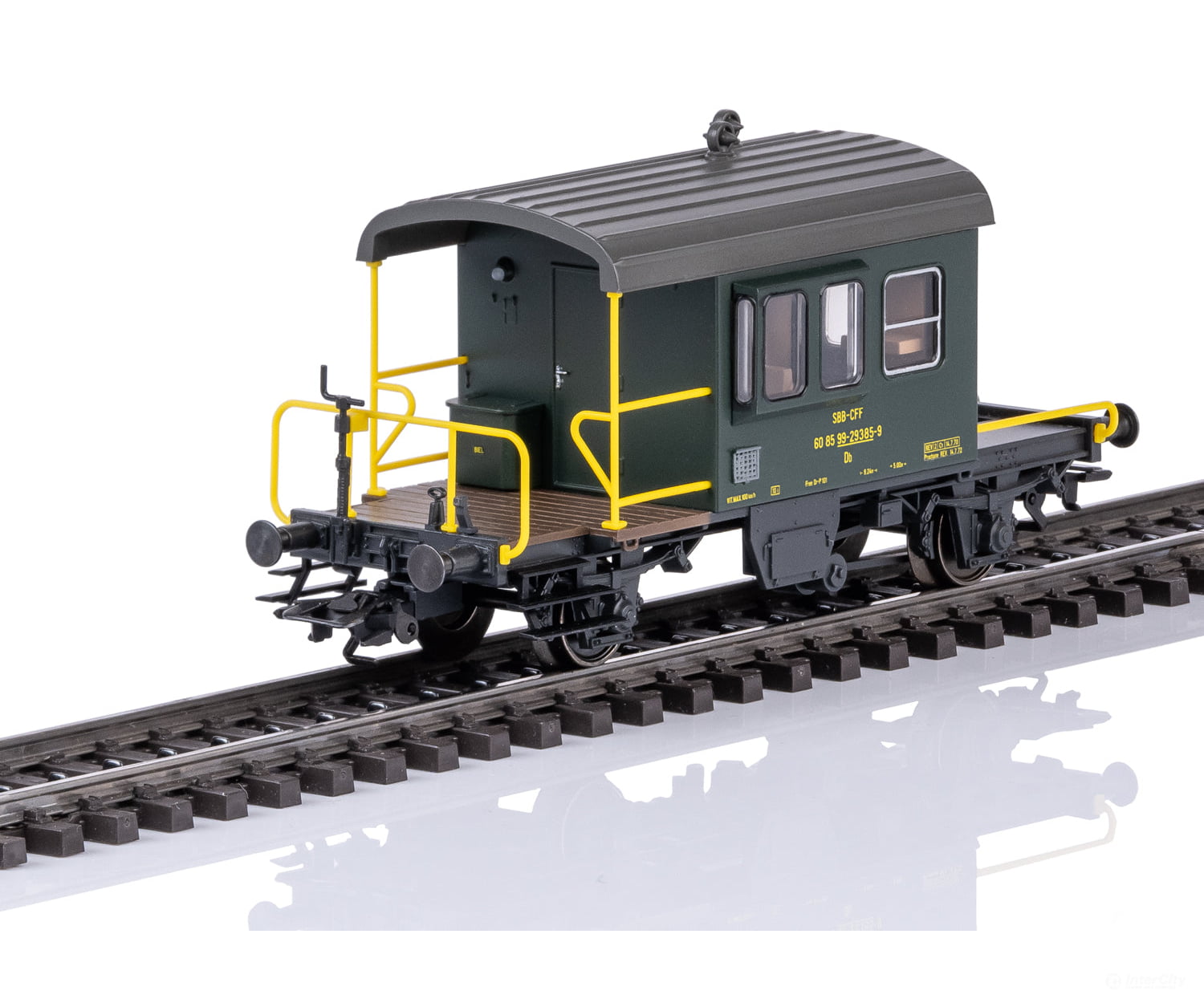 Marklin 46853 HO SBB-CFF-FFS ’Sputnik’ Caboose - European Freight Cars