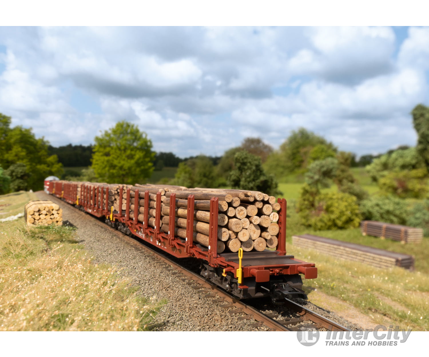 Marklin 47154 Ho Db Ag Stake Car Set For Wood Transport European Freight Cars