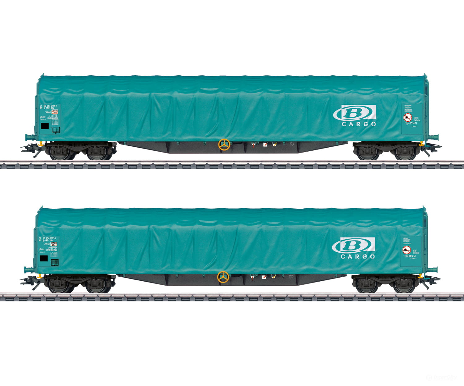 Marklin 47164 Ho Sncb Type Rils Sliding Tarp Car European Freight Cars
