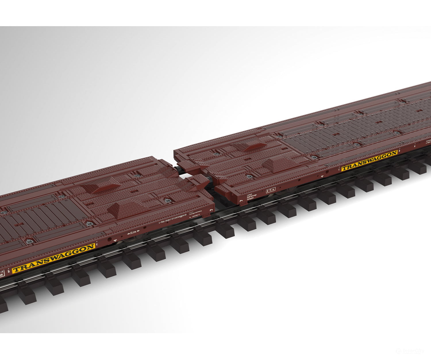 Marklin 47430 Ho Type Laads 800B Pair Of Flat Cars European Freight