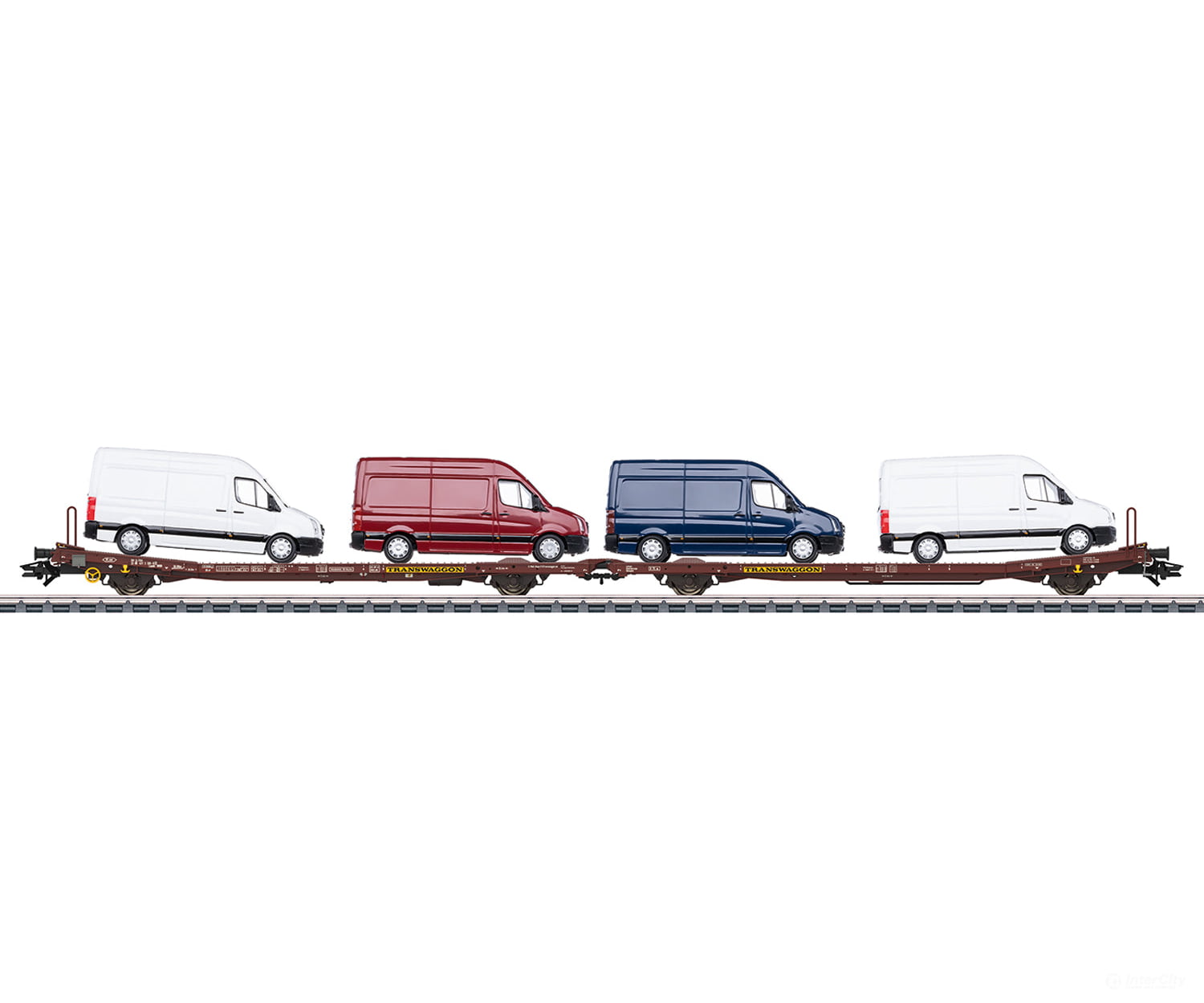 Marklin 47430 Ho Type Laads 800B Pair Of Flat Cars European Freight