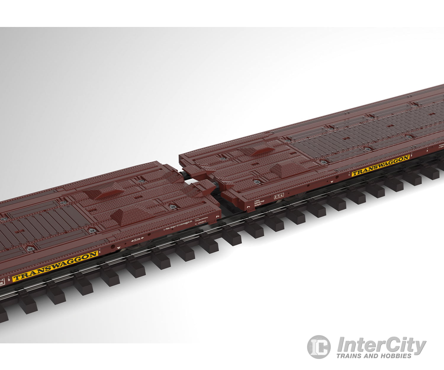 Marklin 47430 Ho Type Laads 800B Pair Of Flat Cars European Freight