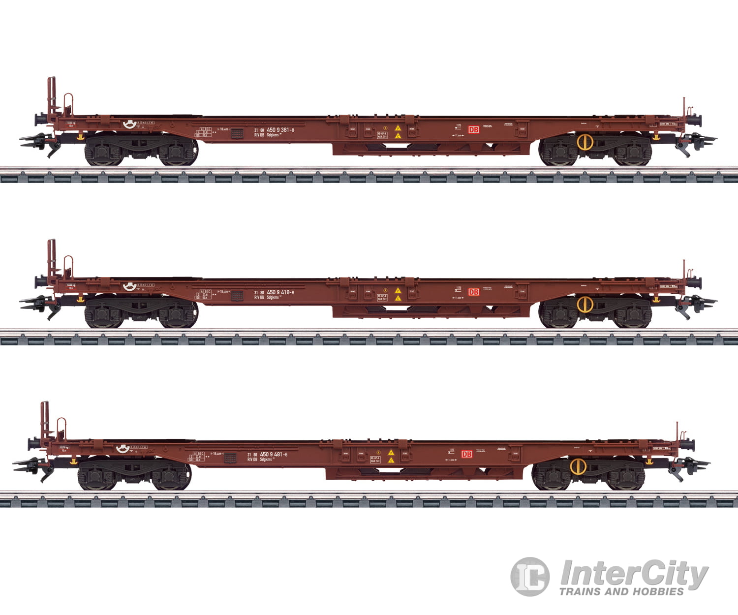 Marklin 47464 HO DB AG Type Sdgkms Deep-Well Flat Car European Freight Cars