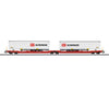 Marklin 47470 Ho Db Ag Type Sdggmrss 738 Double Deep Well Flat Car European Freight Cars