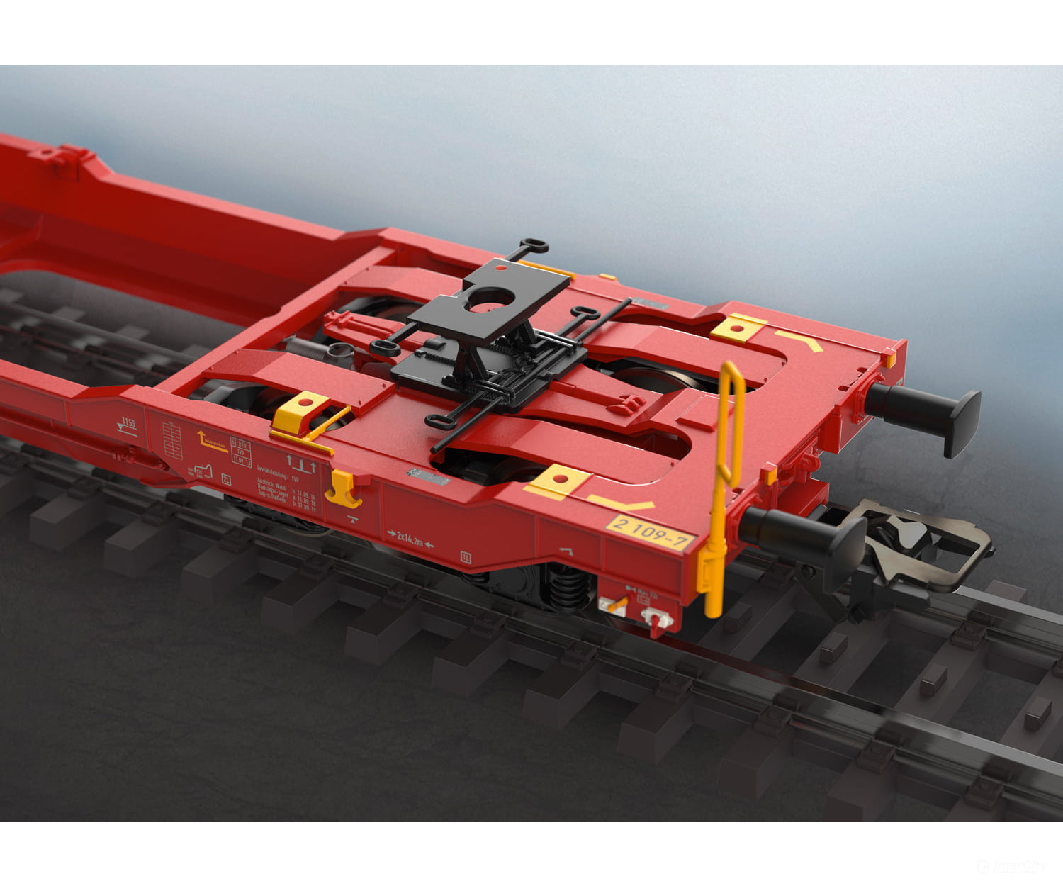 Marklin 47470 Ho Db Ag Type Sdggmrss 738 Double Deep Well Flat Car European Freight Cars