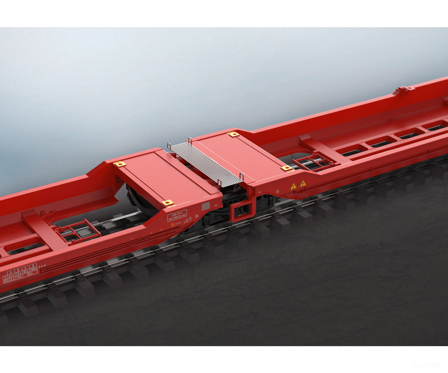 Marklin 47470 Ho Db Ag Type Sdggmrss 738 Double Deep Well Flat Car European Freight Cars
