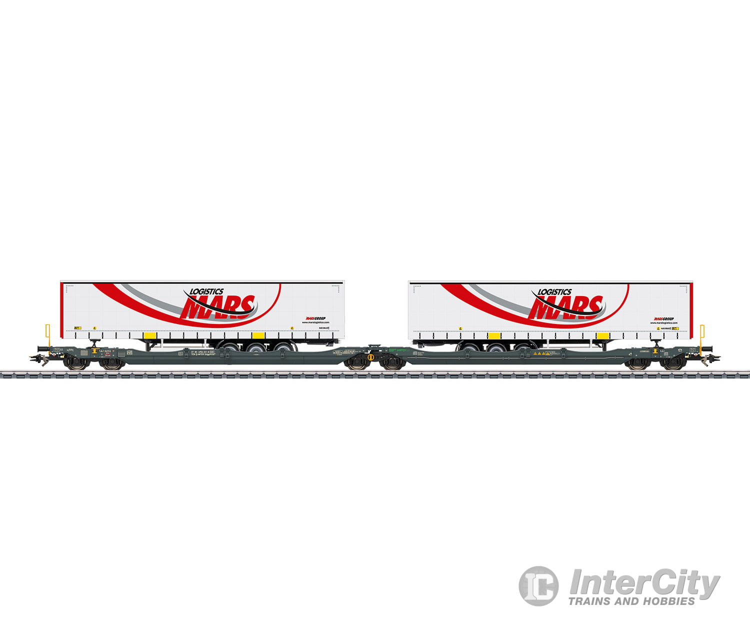 Marklin 47472 Ho Mfd Rail Type Sdggmrss Double Deep Well Flat Car European Freight Cars