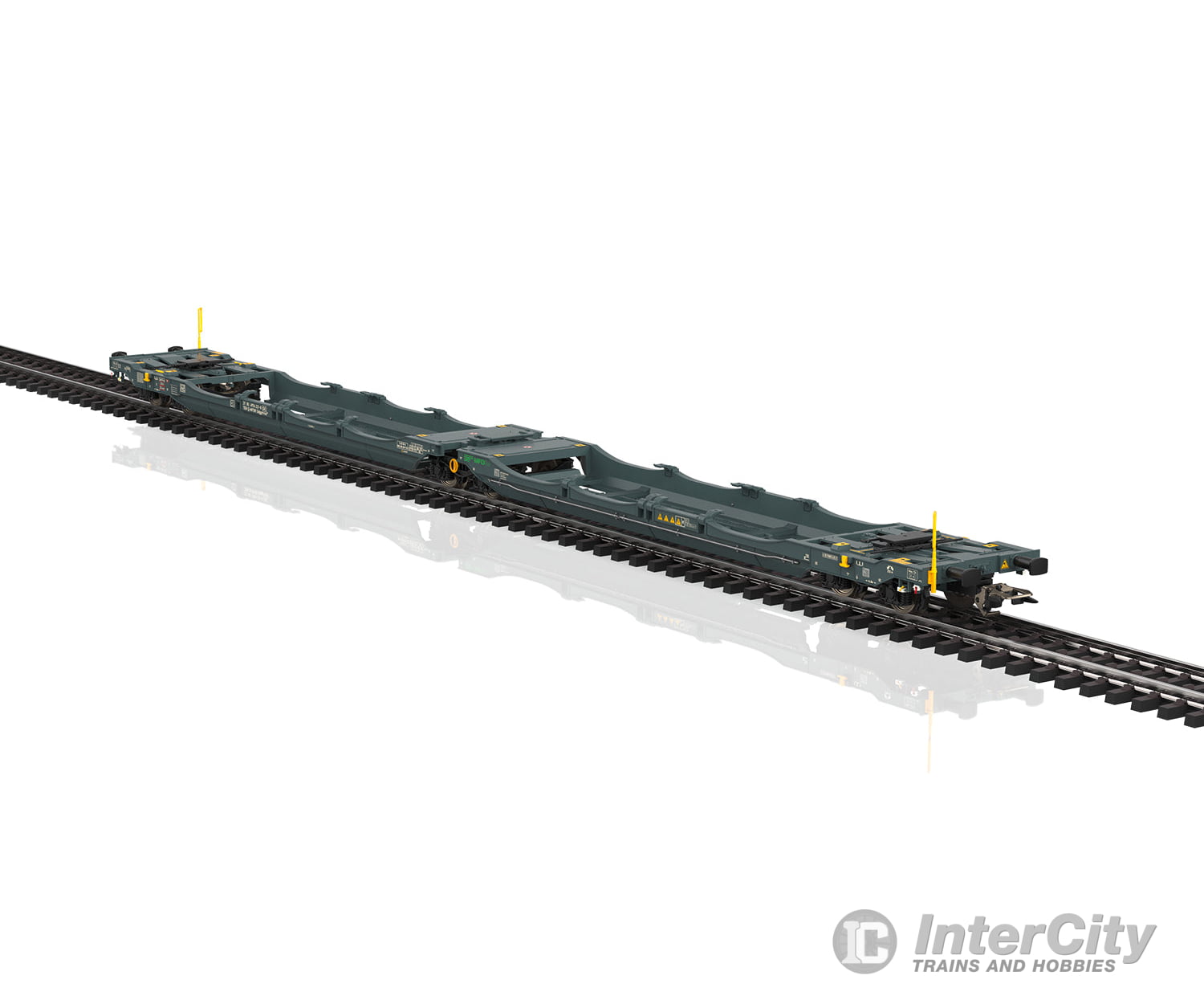 Marklin 47472 Ho Mfd Rail Type Sdggmrss Double Deep Well Flat Car European Freight Cars